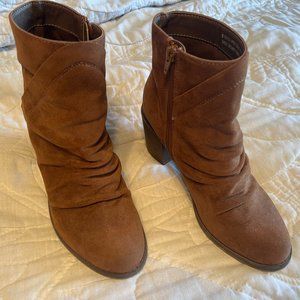Womens Size 8 Brown High Heel Ankle Boots